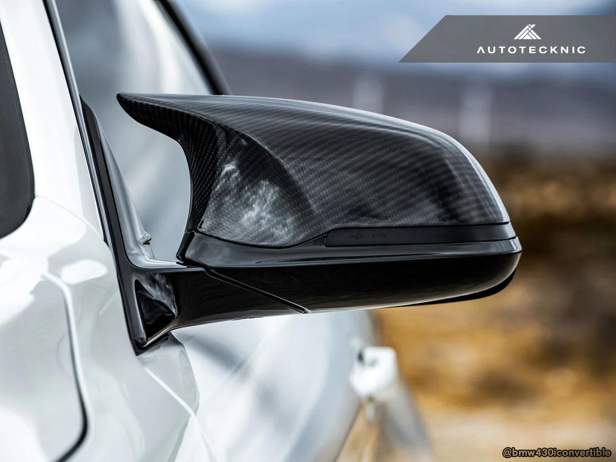 AutoTecknic Version III M-Inspired Dry Carbon Mirror Housing Kit - F22 2-Series | F30 3-Series | F32 4-Series | F87 M2 - Image 2