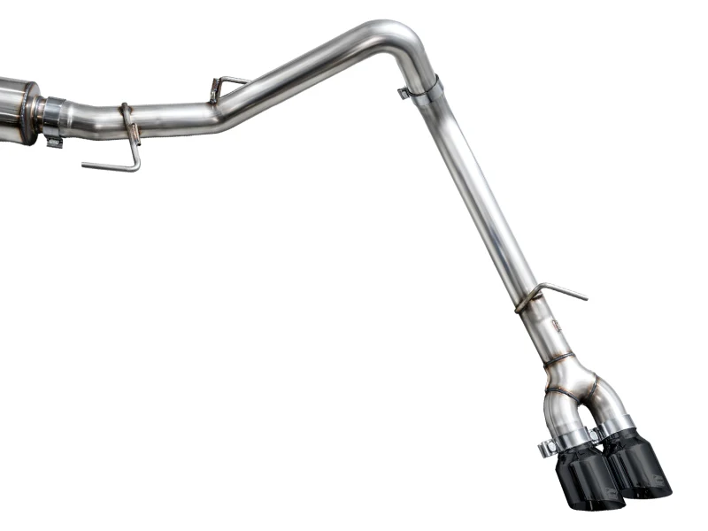 AWE Tuning 0FG Exhaust for 3rd Gen Toyota Tundra - Dual Diamond Black Tips - Image 13