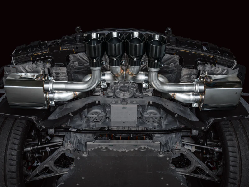 AWE Tuning 2023 C8 Corvette Z06 SwitchPath Cat-Back Exhaust - Diamond Black Tips - Image 2