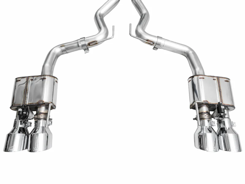 AWE 2024 Ford Mustang Dark Horse S650 RWD SwitchPath Cat-Back Exhaust w/ Quad Chrome Silver Tips - Image 14