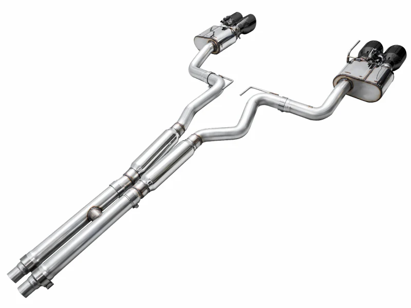 AWE 2024 Ford Mustang Dark Horse S650 RWD SwitchPath Cat-Back Exhaust w/ Quad Diamond Black Tips - Image 14