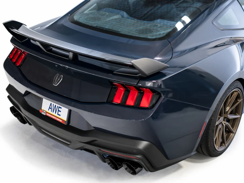 AWE 2024 Ford Mustang Dark Horse S650 RWD Track Edition Cat-Back Exhaust w/ Quad Diamond Black Tips - Image 10