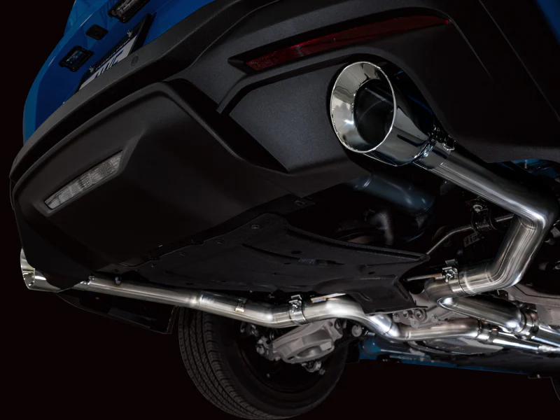 AWE 2024 Ford Mustang GT Fastback S650 RWD Track Edition Cat-Back Exhaust w/ Dual Chrome Silver Tips - Image 3