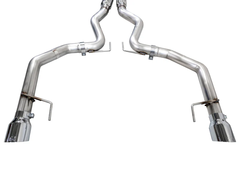 AWE 2024 Ford Mustang GT Fastback S650 RWD Track Edition Cat-Back Exhaust w/ Dual Chrome Silver Tips - Image 7