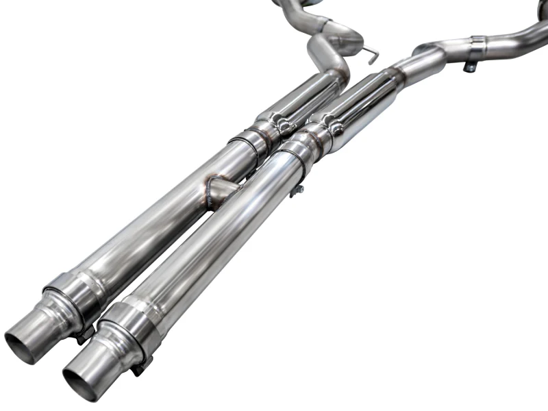 AWE 2024 Ford Mustang GT Fastback S650 RWD Track Edition Cat-Back Exhaust w/ Dual Chrome Silver Tips - Image 8