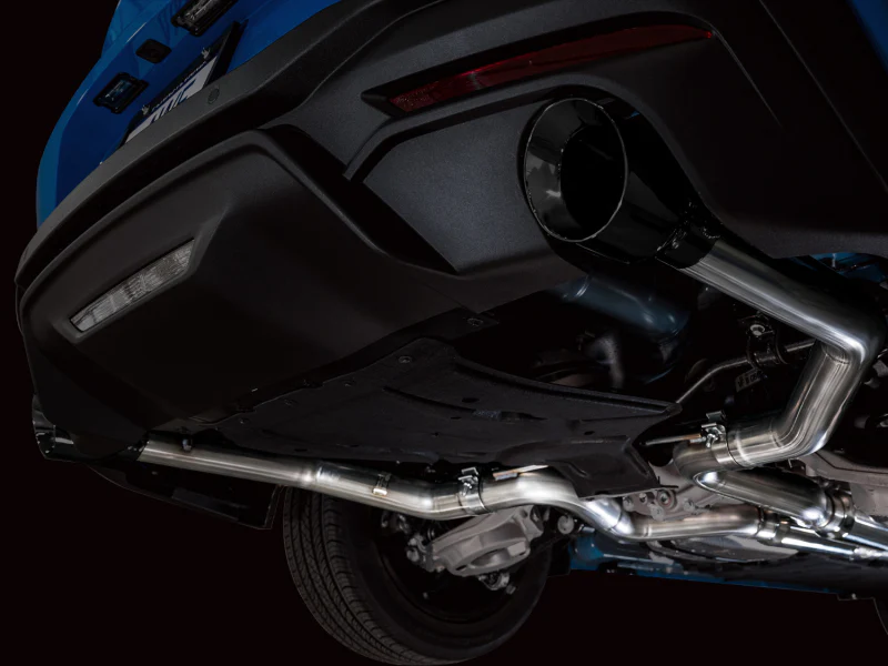 AWE 2024 Ford Mustang GT Fastback S650 RWD Track Edition Cat-Back Exhaust w/ Dual Diamond Black Tips - Image 4