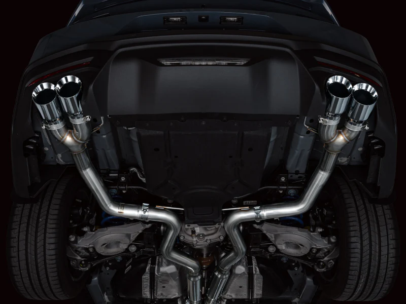 AWE 2024 Ford Mustang GT Fastback S650 RWD Track Edition Cat-Back Exhaust w/ Quad Chrome Silver Tips - Image 10