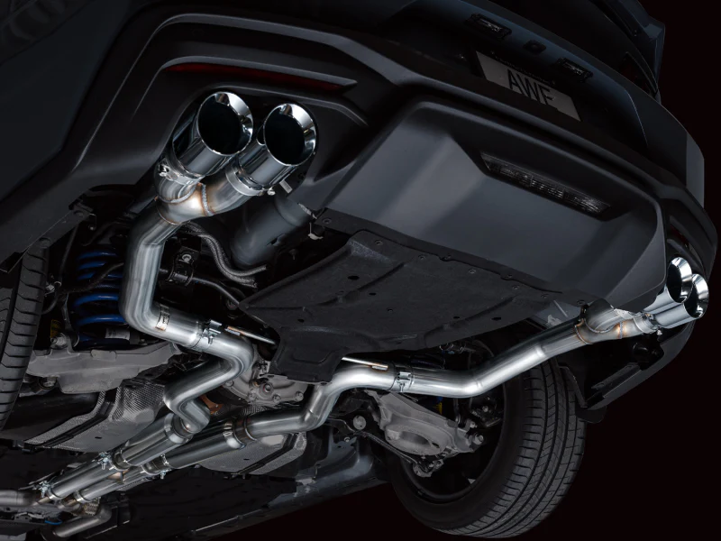 AWE 2024 Ford Mustang GT Fastback S650 RWD Track Edition Cat-Back Exhaust w/ Quad Chrome Silver Tips - Image 11