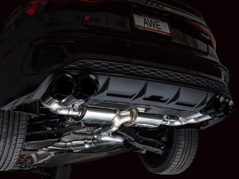AWE Tuning 22-24 Audi 8Y S3 Touring Edition Exhaust - Diamond Black Tips - Image 2