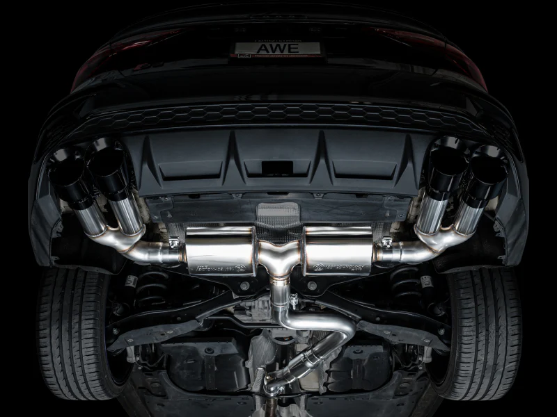 AWE Tuning 22-24 Audi 8Y S3 Touring Edition Exhaust - Diamond Black Tips - Image 5