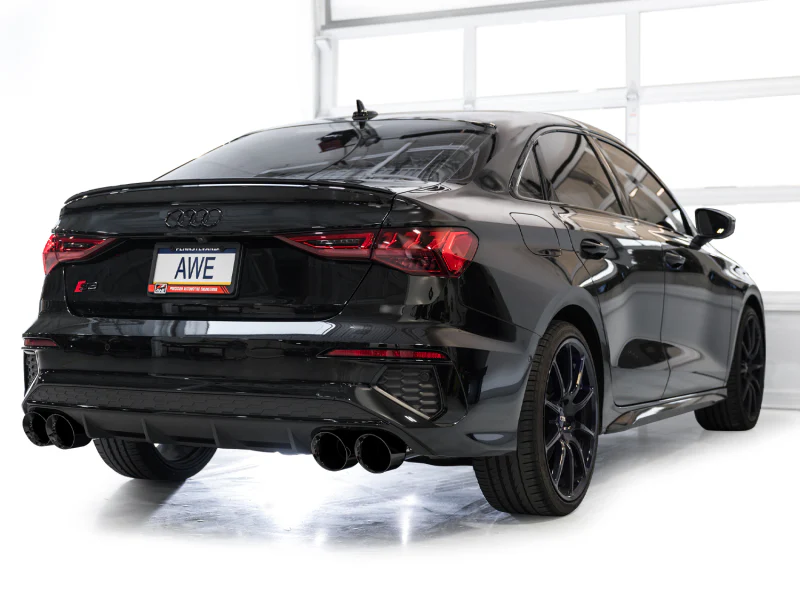 AWE Tuning 22-24 Audi 8Y S3 Touring Edition Exhaust - Diamond Black Tips - Image 6
