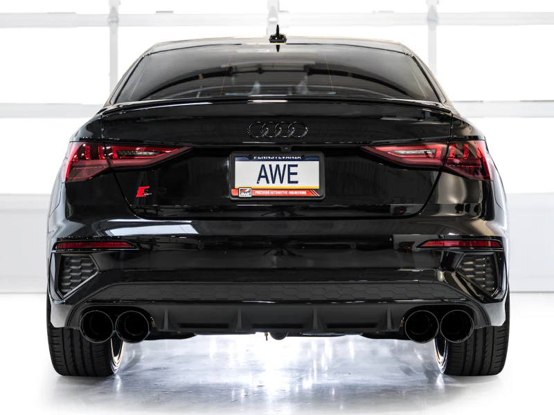 AWE Tuning 22-24 Audi 8Y S3 Touring Edition Exhaust - Diamond Black Tips - Image 7