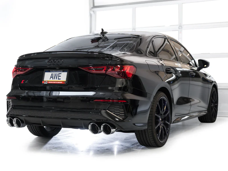 AWE Tuning 22-24 Audi 8Y S3 Track Edition Exhaust - Chrome Silver Tips - Image 7