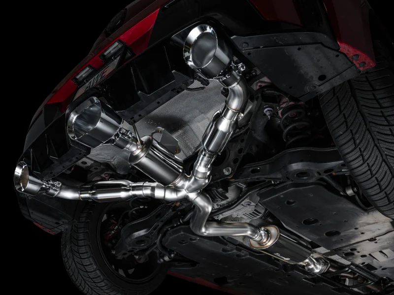 AWE Tuning 23-24 Toyota GR Corolla Touring Edition Cat-Back Exhaust - Chrome Silver Tips - Image 4