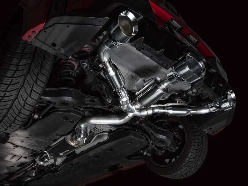 AWE Tuning 23-24 Toyota GR Corolla Touring Edition Cat-Back Exhaust - Chrome Silver Tips - Image 6