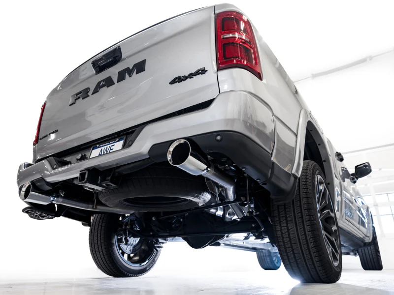 AWE Tuning 25+ RAM 1500 3.0TT 0FG Cat-Back Touring Exhaust - Chrome Silver Tips - Image 6