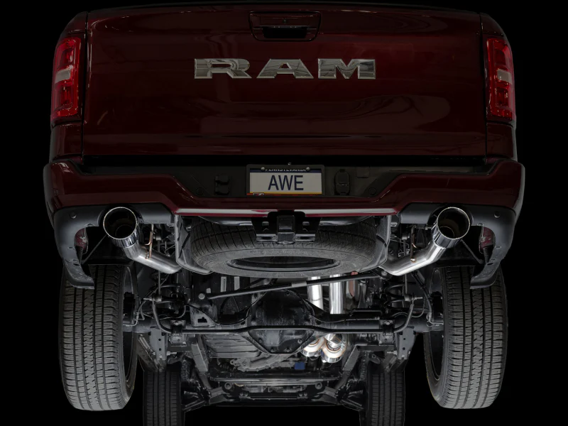 AWE Tuning 25+ RAM 1500 3.0TT 0FG Cat-Back Touring Exhaust - Chrome Silver Tips - Image 9