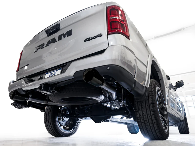AWE Tuning 25+ RAM 1500 3.0TT 0FG Cat-Back Touring Exhaust - Diamond Black Tips - Image 2