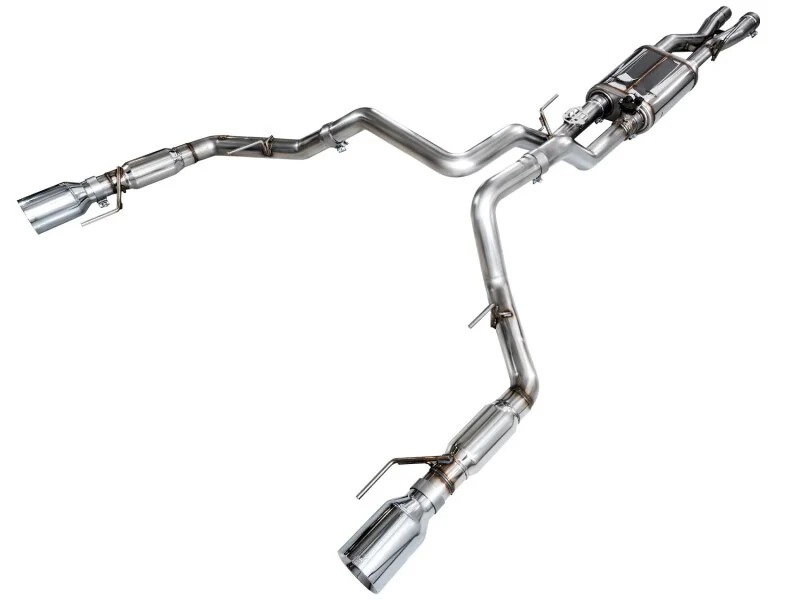 AWE Tuning Gen 3 Raptor SwitchPath Exhaust - Chrome Silver Tips