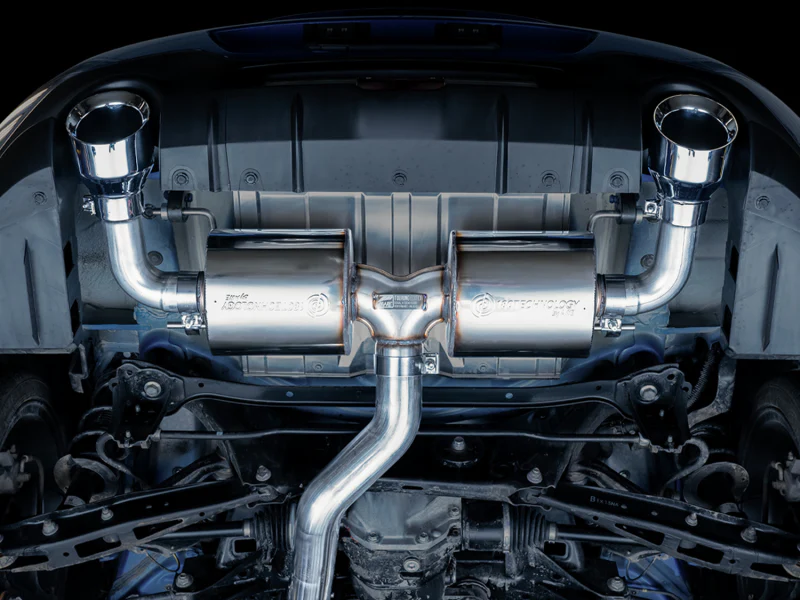 AWE Tuning Subaru BRZ/ Toyota GR86/ Toyota 86 Touring Edition Cat-Back Exhaust- Chrome Silver Tips - Image 4