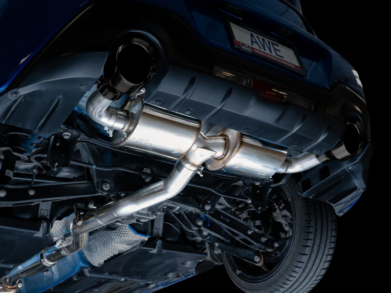 AWE Tuning Subaru BRZ/ Toyota GR86/ Toyota 86 Touring Edition Cat-Back Exhaust- Diamond Black Tips - Image 6
