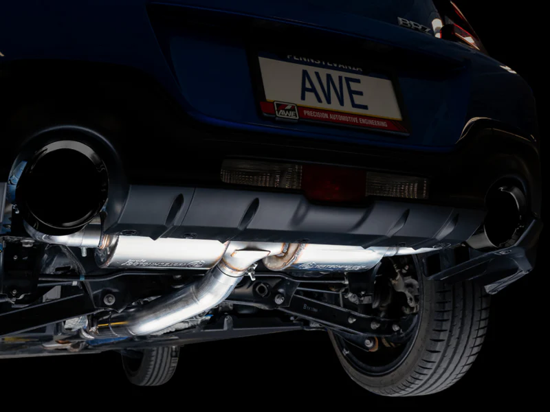 AWE Tuning Subaru BRZ/ Toyota GR86/ Toyota 86 Touring Edition Cat-Back Exhaust- Diamond Black Tips - Image 8