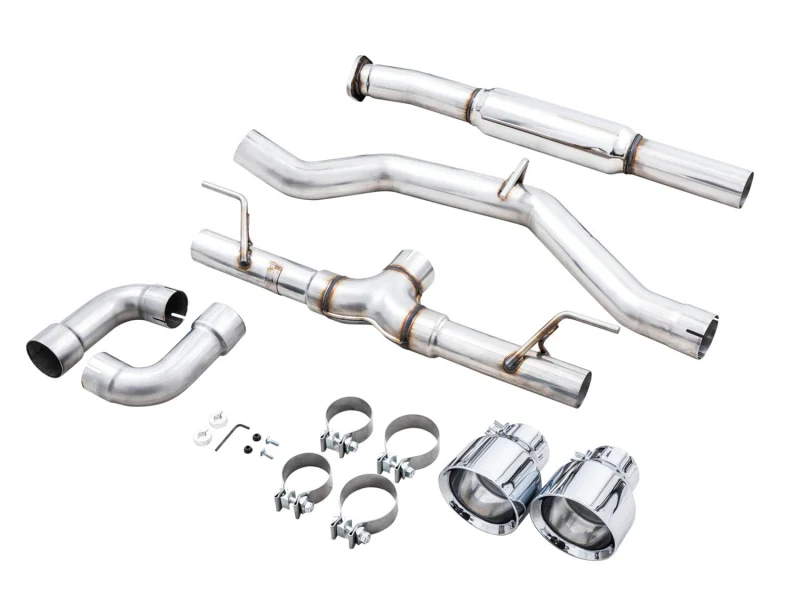 AWE Tuning Subaru BRZ/ Toyota GR86/ Toyota 86 Track Edition Cat-Back Exhaust- Chrome Silver Tips - Image 10