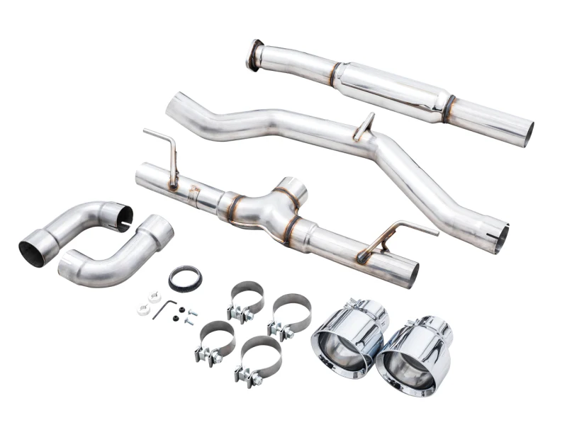 AWE Tuning Subaru BRZ/ Toyota GR86/ Toyota 86 Track Edition Cat-Back Exhaust- Chrome Silver Tips - Image 7