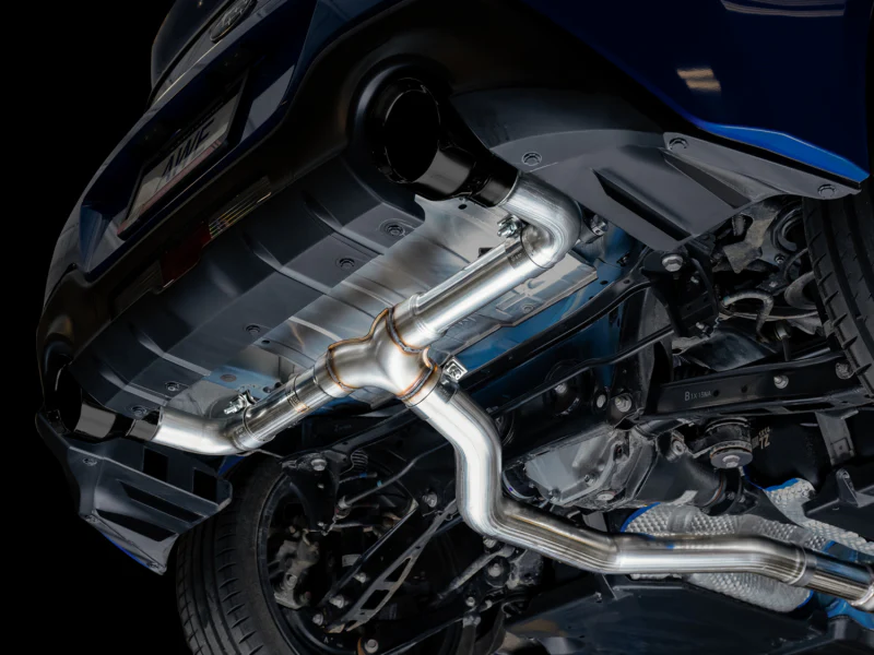 AWE Tuning Subaru BRZ / Toyota GR86 / Toyota 86 Track Edition Cat-Back Exhaust- Diamond Black Tips - Image 2