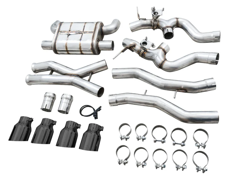 AWE Tuning SwitchPath Cat-Back Exhaust for BMW G8X M3/M4 - Diamond Black Tips - Image 11