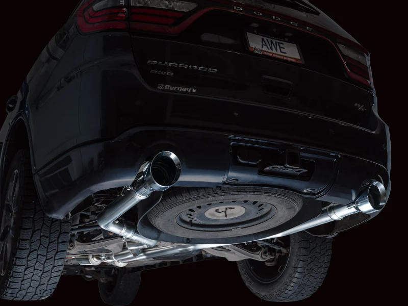 AWE Tuning 11-24 Dodge Durango 5.7L Track Edition Exhaust w/ Chrome Silver Tips - Image 2