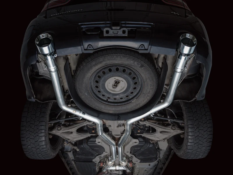 AWE Tuning 11-24 Dodge Durango 5.7L Track Edition Exhaust w/ Chrome Silver Tips - Image 3