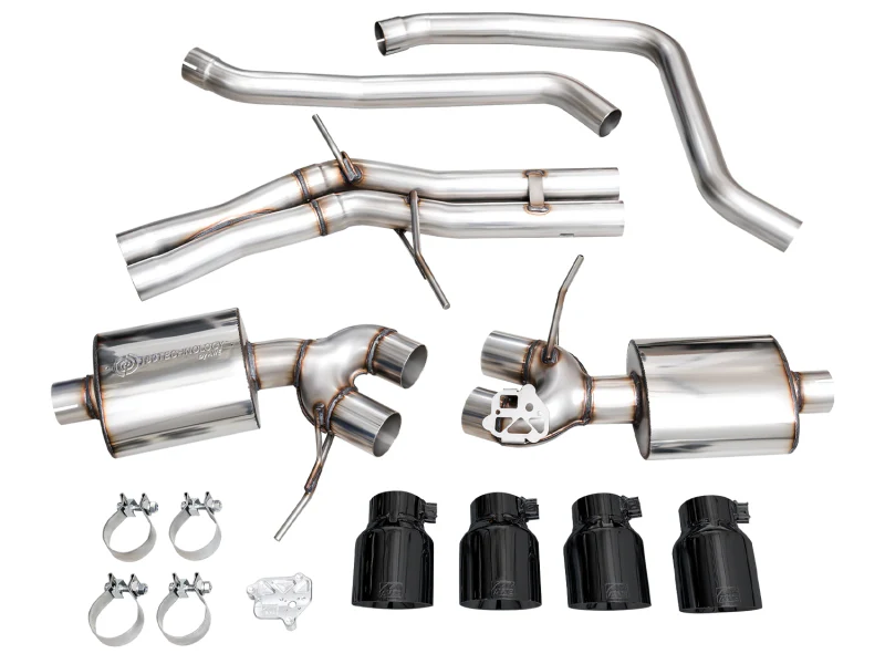 AWE Tuning 19-21 Porsche Macan 3.0T/2.9TT Touring Edition Cat-Back Exhaust w/ Diamond Black Tips - Image 10