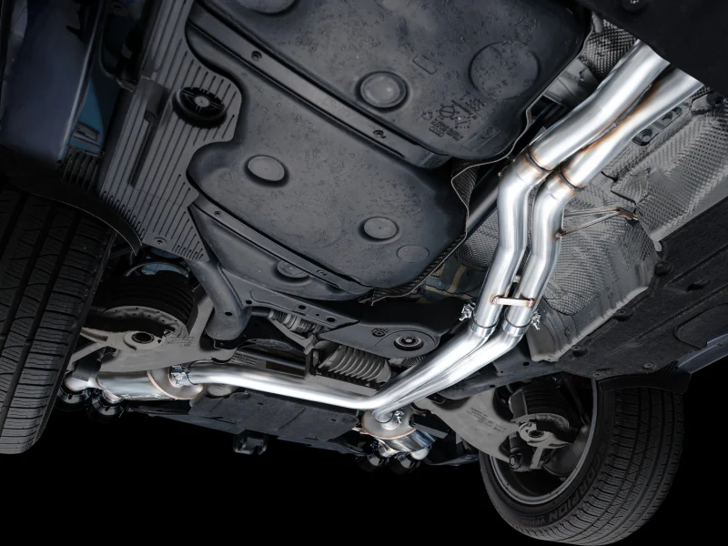 AWE Tuning 19-21 Porsche Macan 3.0T/2.9TT Touring Edition Cat-Back Exhaust w/ Diamond Black Tips - Image 2