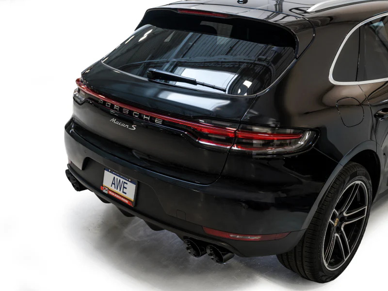 AWE Tuning 19-21 Porsche Macan 3.0T/2.9TT Touring Edition Cat-Back Exhaust w/ Diamond Black Tips - Image 6