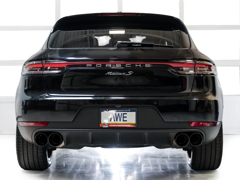 AWE Tuning 19-21 Porsche Macan 3.0T/2.9TT Touring Edition Cat-Back Exhaust w/ Diamond Black Tips - Image 7