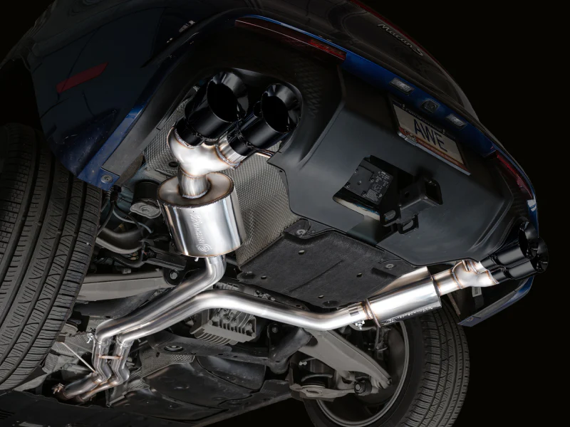 AWE Tuning 19-21 Porsche Macan 3.0T/2.9TT Touring Edition Cat-Back Exhaust w/ Diamond Black Tips - Image 8