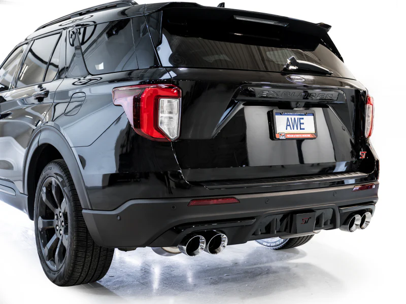 AWE Tuning 2020+ Ford Explorer ST Touring Edition Exhaust w/ Chrome Silver Tips - Image 2