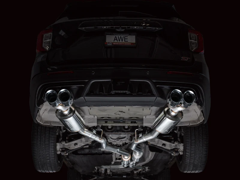AWE Tuning 2020+ Ford Explorer ST Touring Edition Exhaust w/ Chrome Silver Tips - Image 5