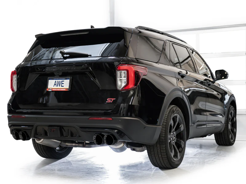 AWE Tuning 2020+ Ford Explorer ST Touring Edition Exhaust w/ Diamond Black Tips - Image 12