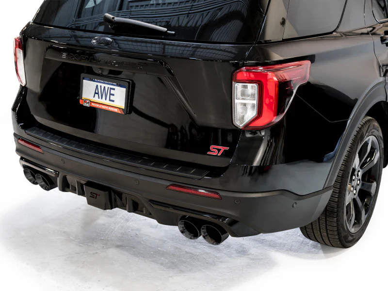 AWE Tuning 2020+ Ford Explorer ST Touring Edition Exhaust w/ Diamond Black Tips - Image 3