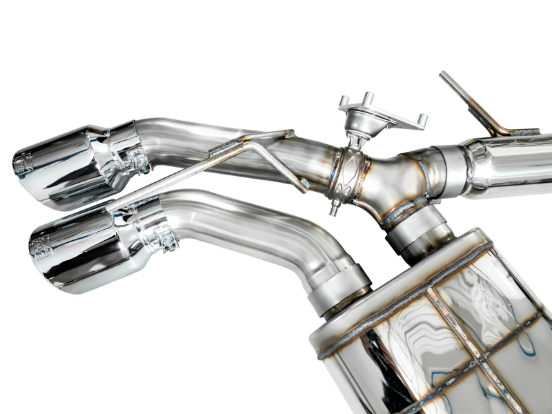 AWE Tuning 2021+ Cadillac CT4-V Blackwing SwitchPath Exhaust - Chrome Silver Tips - Image 16