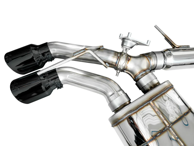 AWE Tuning 2021+ Cadillac CT4-V Blackwing SwitchPath Exhaust - Diamond Black Tips - Image 12