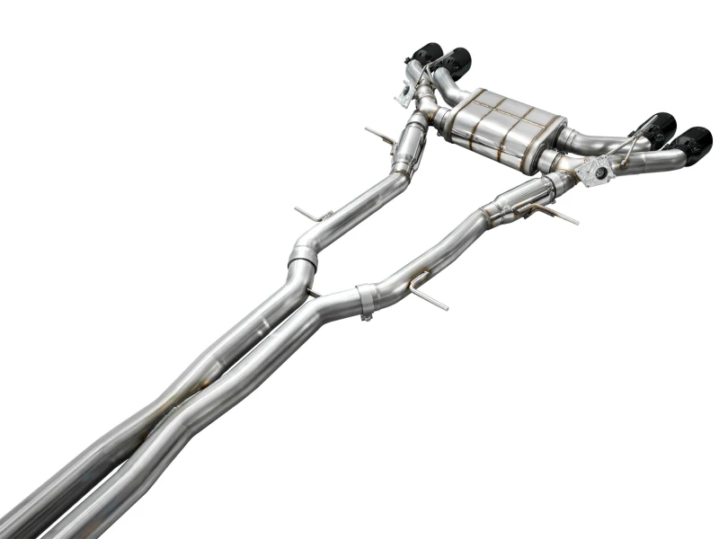 AWE Tuning 2021+ Cadillac CT4-V Blackwing SwitchPath Exhaust - Diamond Black Tips - Image 15