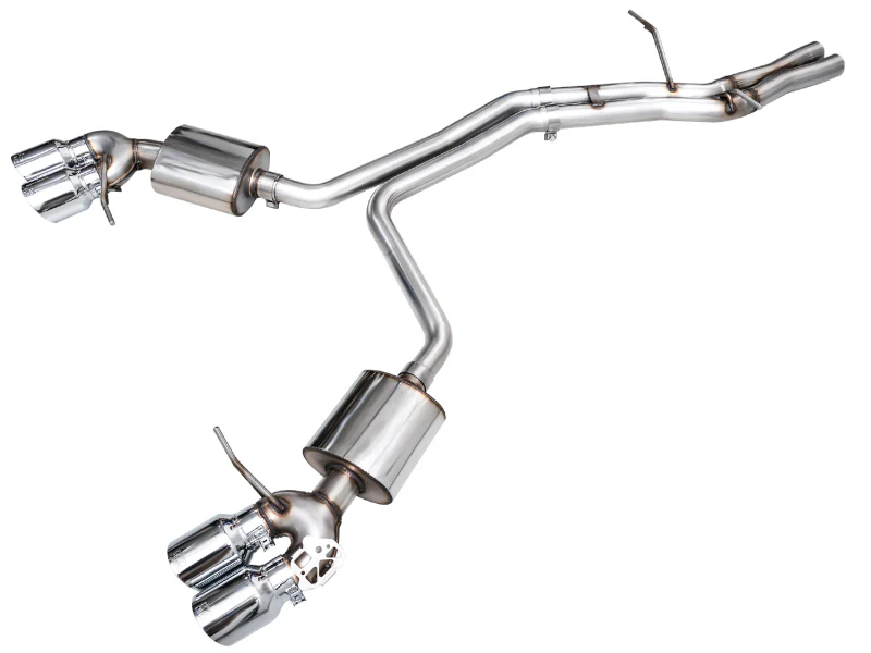 AWE Tuning 2022+ Porsche Macan 2.9TT Touring Edition Cat-Back Exhaust w/ Chrome Silver Tips