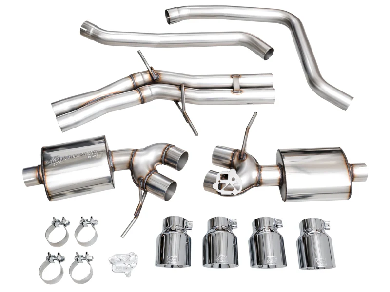 AWE Tuning 2022+ Porsche Macan 2.9TT Touring Edition Cat-Back Exhaust w/ Chrome Silver Tips - Image 11