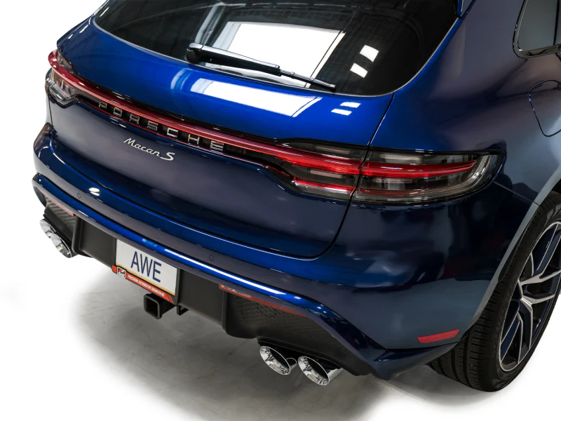 AWE Tuning 2022+ Porsche Macan 2.9TT Touring Edition Cat-Back Exhaust w/ Chrome Silver Tips - Image 7