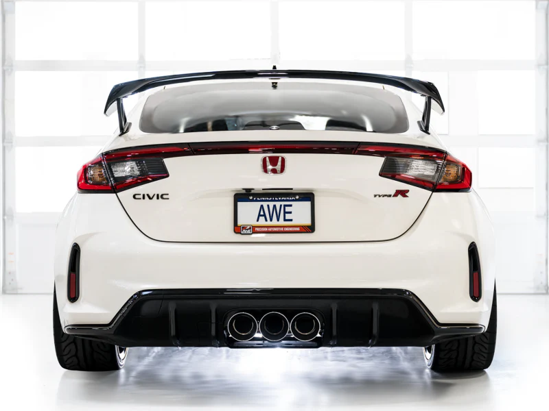 AWE Tuning 2023 Honda Civic Type R FL5 Touring Edition Exhaust w/ Triple Chrome Silver Tips - Image 10