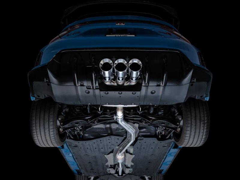 AWE Tuning 2023 Honda Civic Type R FL5 Touring Edition Exhaust w/ Triple Chrome Silver Tips - Image 17