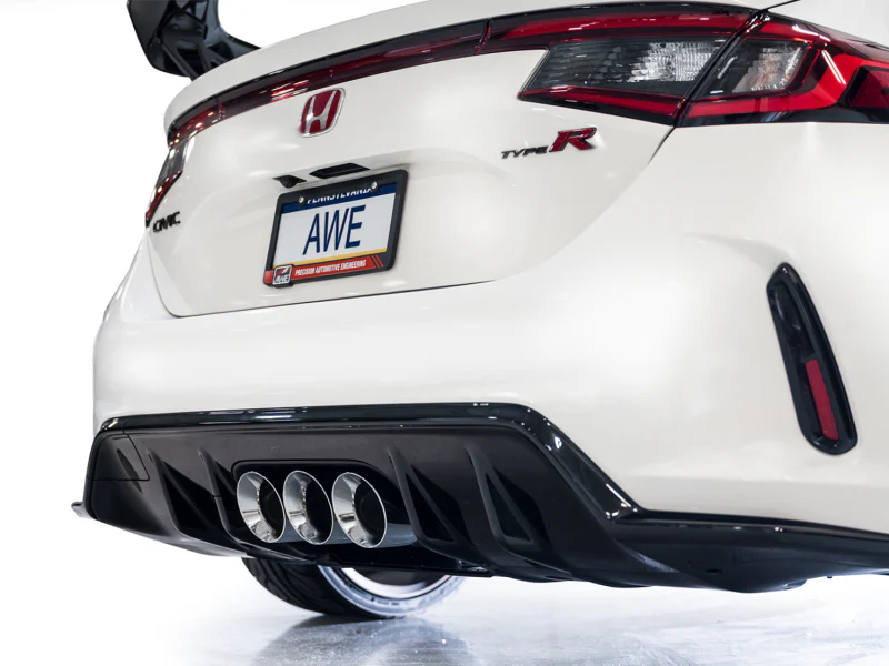AWE Tuning 2023 Honda Civic Type R FL5 Touring Edition Exhaust w/ Triple Chrome Silver Tips - Image 4
